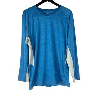 NWT Hang Ten Men's UPF 50+ Long Sleeve Sun Tee in Cendre Blue Size XL 1378845